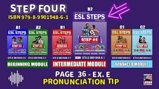 ESL STEP 4  PAGE 36 EX E Pronunciation Tip  Sentences [upl. by Orola]