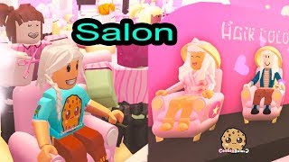 Hair Style Salon  Spa  Roblox Cookie Swirl C Game Play Video [upl. by Abby]