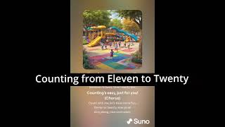 Counting Fun from Eleven to Twenty  Sing Along Lyrics Video  Melody Magic Kids [upl. by Tnayrb]