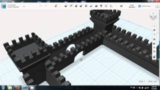 Autodesk 123D  Castle Tutorial  Part 1 [upl. by Schubert]