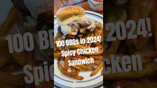 100 BBQs 2024 81 Crazy Internet Sandwich Spicy Chicken spicychicken bbqchicken crazyfood [upl. by Suivatal]