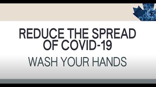 Reduce the spread of COVID19 Wash your hands [upl. by Yelkrab]