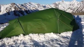 Mckinley Venture 3  wind proof tent  nottata a 70 kmorari [upl. by Lihcox]