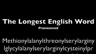 Longest English Word Pronounced [upl. by Krissy]