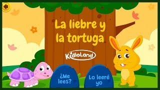 La liebre y la tortuga  Fábulas Morales para los niños  KidloLand [upl. by Aramen]