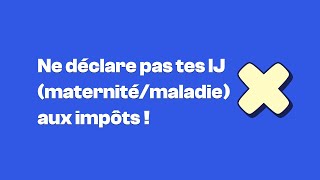 Doiton déclarer les indemnités journalières maladiematernité aux impots en microentreprise [upl. by Alyos]