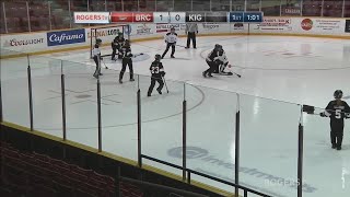 2018 Canadian Juvenile Broomball Championships Day 4Game 4 [upl. by Eecyaj]