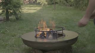 Bol à feu BonFeu avec brochettes  Cuisine de plein air avec bol à feu [upl. by Champaigne]