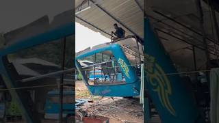 Bus Body Repair Service archana bodyworks perumbavoor Allapara bodybuilding work bus [upl. by Aitnas49]