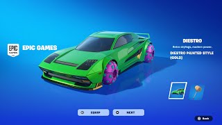 How To Get Diestro Gold Trim Car Body For FREE Fortnite [upl. by Aramahs]