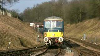 Bluebell Railway  No 73136 Shunting goods wagons in Horsted Keynes North yard [upl. by Noslrac]