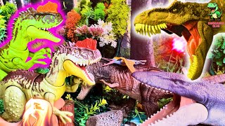 Giant Carnivorous Dinosaur Collection  SpinosaurusTyrannosaurus Rex Ceratosaurus  Jurassic World [upl. by Cesaria]