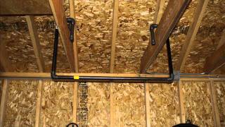 Make a homemade garage pull up bar chin up bar [upl. by Wendolyn]