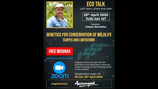 Udayan Borthakur talks about conservation genetics [upl. by Aicittel]