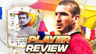 5⭐4⭐ 92 GOLAZO ICON CANTONA SBC PLAYER REVIEW  FC 24 Ultimate Team [upl. by Uzzia]