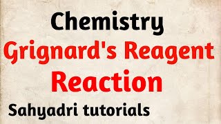 Reaction of Grignards Reagent  Chemistry  Class 12 [upl. by Achorn876]