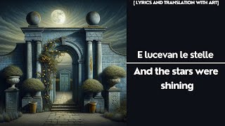 Plácido Domingo  Puccini Tosca quotE lucevan le stellequot English Lyrics and art [upl. by Allan]