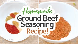 Homemade Ground Beef Seasoning Mix Recipe  SpiceRally [upl. by Ilrebmik]