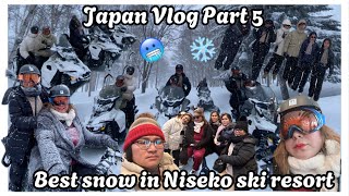 Best snow ever in Niseko ski resort🎿🚡🚠sumakay ng snow mobile🥌⛷️🏂 [upl. by Yarrum]