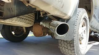 Ford 60 Powerstroke 4quot straight pipe [upl. by Ecam654]