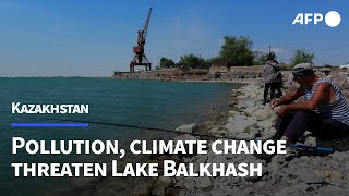 Fears grow as Kazakhstans Lake Balkhash faces pollution and climate threats  AFP [upl. by Artimed]