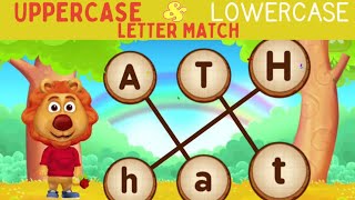 Matching uppercase amp lowercase letter  Upper Case and Lower Case Letters Alphabets Exercise match [upl. by Nosaes]