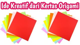 IDE KREATIF DARI KERTAS ORIGAMI  KERAJINAN TANGAN DARI KERTAS ORIGAMI [upl. by Ariella]