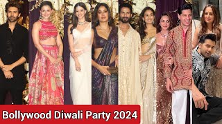 Diwali Bash 2024 Alia Bhatt Kartik Aaryan Janhvi Kapoor SidKiara Shahid Kapoor Ananya Pandey [upl. by Namra520]