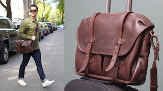 The 5 Best Leather Bags for Men  Messenger Satchel Duffle Camera Bag [upl. by Whitehouse]