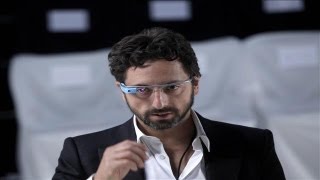 Googles Sergey Brin Previews New Google Glass [upl. by Enirahtac]