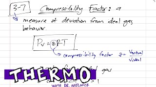 Thermodynamics  37 Ideal Gas Equation with compressibility factor [upl. by Jermain]