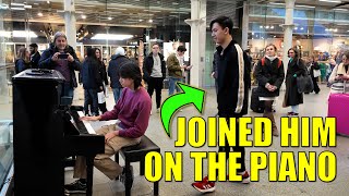 Challenged to Piano Battle Playing Despacito Duet on Public Piano  Cole Lam [upl. by Karame926]