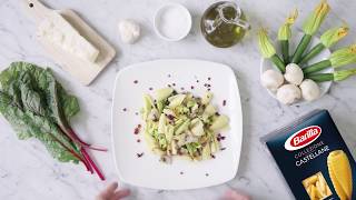 Barilla Collezione Castellane mit Pilzen und Zucchiniblüten [upl. by Lynden582]