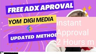 yom digi media adx approval  yomdigi approval free  Skype ID [upl. by Raynold]