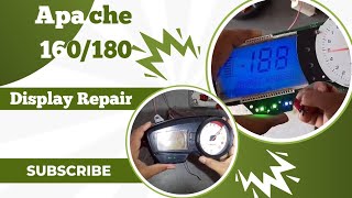 TVS Apache RTR 160180 Meter Repair💯Apache Meter Display Repair 💯 [upl. by Mavis]