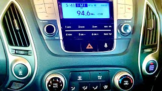 Hyundai iX35 Adjust Clock Time [upl. by Ailat]