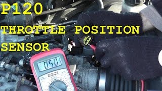 How To Test and Replace the Throttle Position Sensor TPS P0120 [upl. by Eaner]