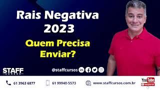 RAIS NEGATIVA 2023 rais departamentopessoal trabalho curso esocial rh folhadepagamento [upl. by Hasila]