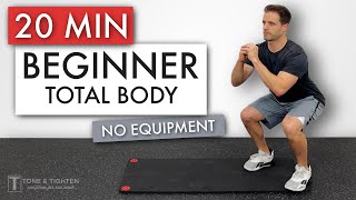 20 Min FULL BODY Workout For BEGINNERS No Equipment [upl. by Areval]