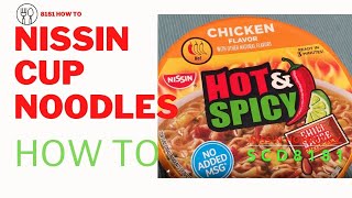 HOW TO PREPARE Nissin Hot Noodles 🔥 [upl. by Poland873]