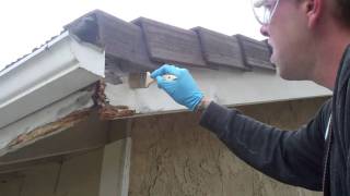 DRY ROT REPAIR WITH THE WOODWIZZARDS WOOD REPAIR SYSTEM CAPISTRANO BEACH CA [upl. by Nyltiak]