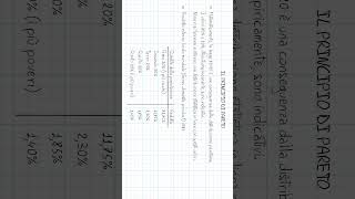 Principio di Pareto  Parte b economia Curiosità ProntoSoccorsoStudenti [upl. by Merta]