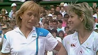 Martina Navratilova vs Chris Evert 1987 Wimbledon SF Highlights [upl. by Salomo]