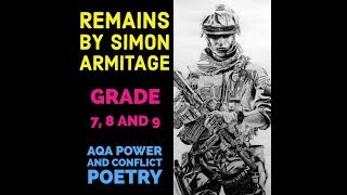 Remains by Simon Armitage Grade 7 8 and 9 [upl. by Ylen]