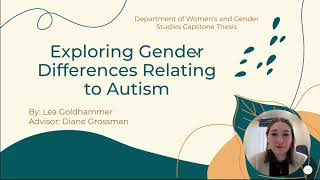 Lea Goldhammer 22  Exploring Gender Differences Relating to Autism [upl. by Niall]