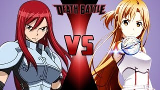 Erza vs Asuna DEATH BATTLE Trailer Parody [upl. by Selmner]