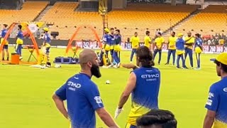 CSK Last Practice Session Before Match  MS Dhoni Practice With Chennai Super Kings Squad 2024 [upl. by Emera914]