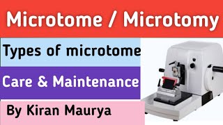 Microtomemicrotomy types of microtome rotary microtome sliding microtome history of microtome [upl. by Oirram]