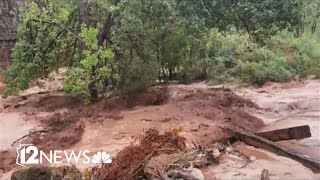 One missing hundreds still stranded in Havasu Canyon after Thursday flash floods [upl. by Ailerua]