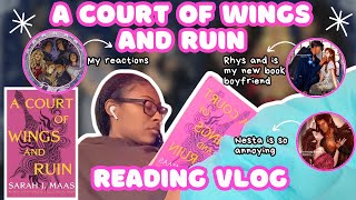 reading vlog 📚✨ I read A Court of Wings and Ruin for a week✨ [upl. by Timi]